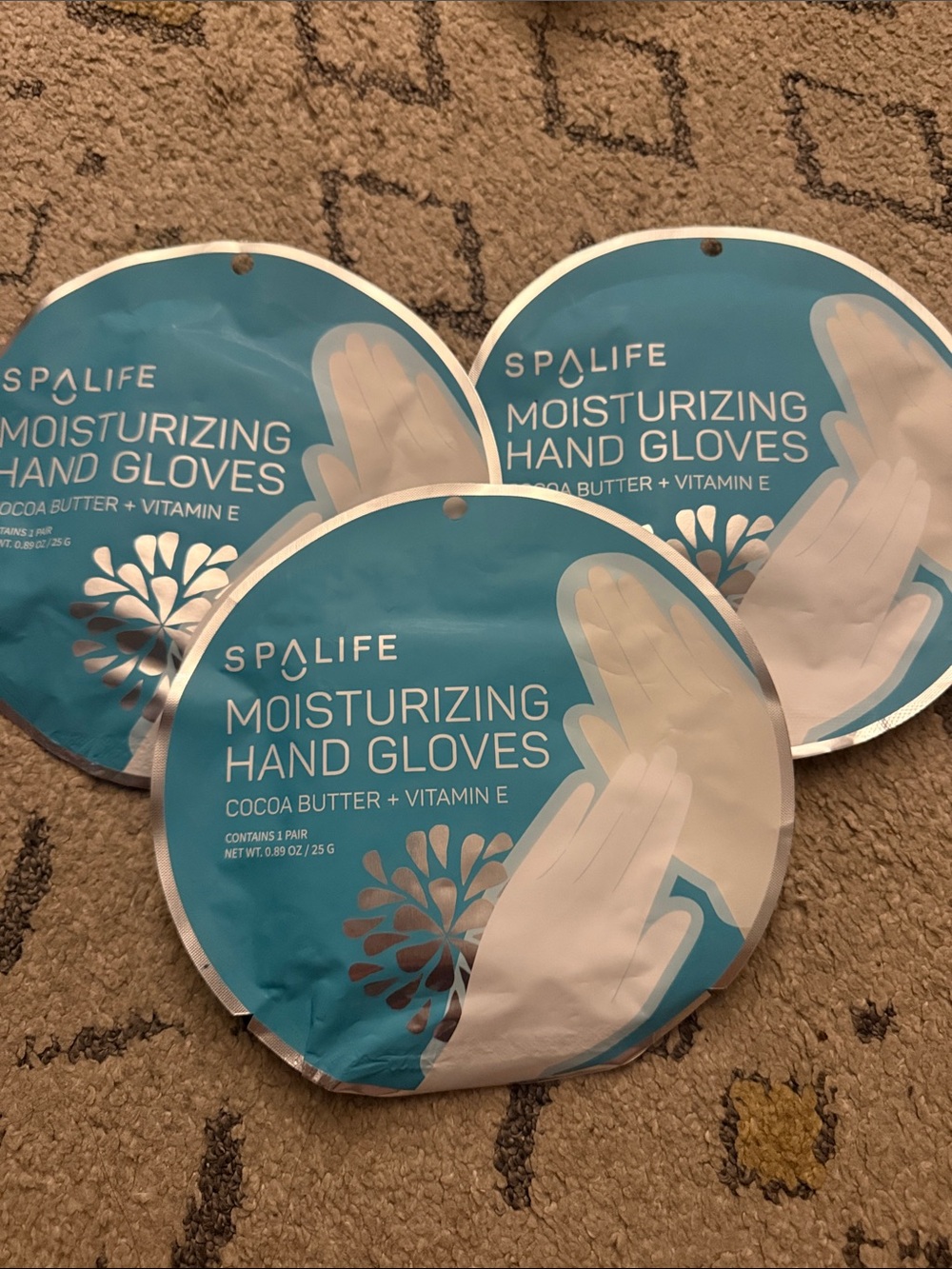 5/$25 SpaLife Moisturizing Hand Gloves - set of 3